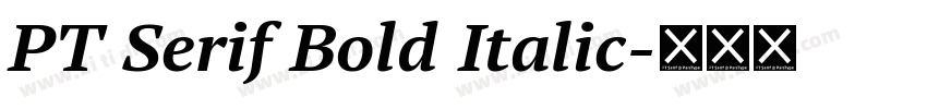 PT Serif Bold Italic字体转换
